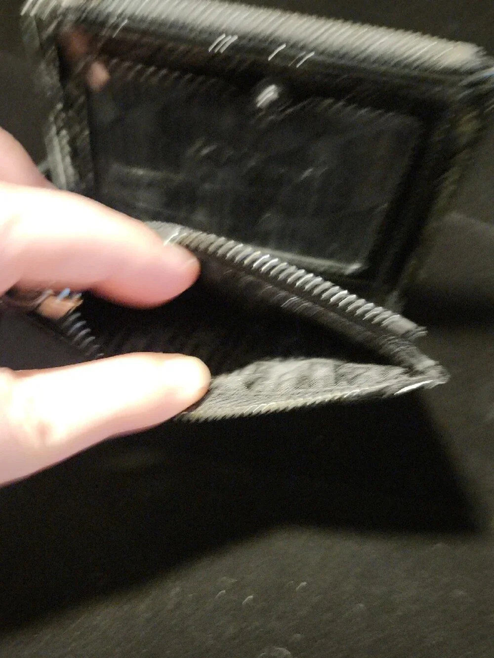 Kurt Geiger London Diamond Quilted Patent Bifold Wallet / Zip Card Holder - NWT